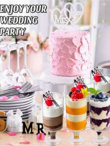 20pcs Mini Dessert Cup Clear Parfait Appetizer Cup Small Serving Bowl, Plastic Small Dessert Cups, Clear Plastic Cups Without Spoon, Reusable Mini Dessert Cup, Party Supplies, Cups Plastic Travel For Cakes, Ice Cream, Tasting, Party, Buffet, Wedding, Picnic Party, Ramadan, Party Supplies, Cups Plastic (Without Spoon) - Multicolor - View 5