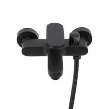 YUNRUX Black Bathtub Faucet Shower Set Bathtub Waterfall Faucet Mixer Tap