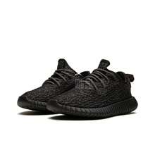 Adidas Originales Yeezy Boost 350 V2 "Onyx" Tela negra de guerrero, cómodos, antideslizantes, de caña baja, zapatos de estilo de vida casual, unisex, negros - Negro - Ver 3