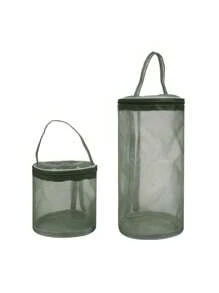 Bolsa portátil de almacenamiento de hilo, bolsa de malla hueca para hilos de lana de tejer y ganchillo, bolso de mano para almacenamiento de manualidades, herramientas y accesorios de costura