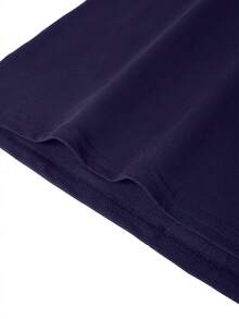 Men's Casual Seagull Print Round Neck Tank Top - Navy Blue - View 6