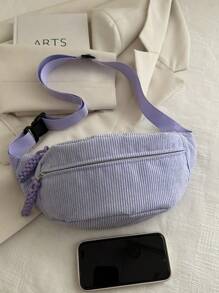 Bolso de pecho casual con bolsillo con cremallera lateral de unicolor, apropiado para compras, carteras, compras, mujeres jóvenes, estudiantes universitarios, recién llegados, trabajadores de cuello blanco. Son muy apropiados para oficinas, universidades, trabajo, negocios, trayectos, actividades al aire libre, viajes y salidas