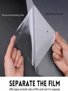 1 Roll Glass Privacy Window Film, Static Cling Frosted Decorative Window Sticker, UV Blocking Anti-Peeping Opaque Window Decal, Suitable For Indoor Home, Office, Kitchen, Bathroom To Protect Privacy