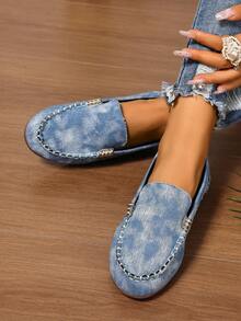 2025 New Bohemian Style Women's Slip-On Casual Loafers, Breathable & Versatile Fashion Sneakers