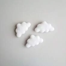 可爱云朵主题毛毡气球装饰摄影道具套装，柔软涤纶材质摆拍道具套装，气球云装饰多用途，无需电源，适合初次摄影，节日礼物 - 彩色 - 查看 13
