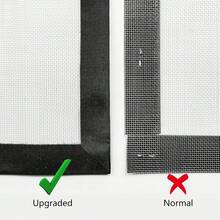 Kit de malla anti mosquitos para ventana con cinta adhesiva, de tamaño personalizable, de fácil instalación y reutilizable, de malla respiratoria negra que evita que los gatos salten por la ventana - Negro - Ver 8