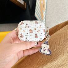 Cute Cartoon Dog Earbuds Case For AirPods Pro 2nd 1st Generation With Puppy Keychain IMD Shockproof Headphone Protective Cover For AirPods Pro Pro 2 Puppy - puppy - View 2
