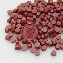 100 件/袋红色系列蜡封珠，八角形，用于信封密封、婚礼请柬、礼品包装 - 彩色 - 查看 20