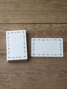 20张方形空白DIY涂鸦卡，厚纸板单词卡，图案卡DIY卡，白色牛皮纸卡，节日必备，多种图案选择 - 藤蔓 - 查看 18