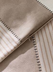 1 Stück Kationisch gewebter Tweed Kissenbezug, einfarbig, ganzjährig verwendbar, schlicht und modern, Farbe Morandi-Ton, geeignet für Sofa, Schlafzimmer, Balkon, Fensterbank, Outdoor, ohne Kissenkern, Herbstdekoration, Raumdekoration