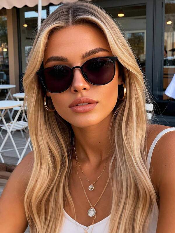 Polarized Sunglasses For Men & Women, Retro Square Metal Frame Fashion Glasses, Classic Design Suitable For Outdoor Activities, Cycling, Traveling, Beach, Driving, Fishing, Summer UV Protection