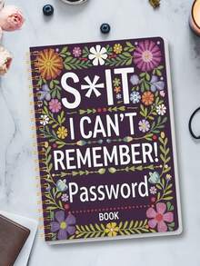 1pc Password Book For Internet Website Address Login, A5 5.2" X 7.6" Password Keeper And Organizer Journal With Notes Section & Inner Pocket,Office School Supplies, Office Supplies For Women Desk Accessories Easter Gifts - Multicolor - View 6