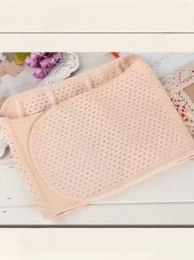 收腹塑形腰带，可调节腰围，带透气网眼衬垫 - 杏色 - 查看 7