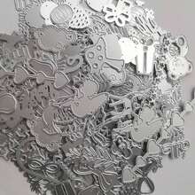 10pcs/20pcs Random Metal Cutting Dies, Small Size DIY Paper Card Craft Cutting Mold, Carbon Steel Mold For Scrapbooking, Greeting Cards, Embossing, Home Decor Projects