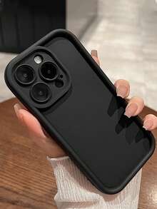 1 pieza Funda de teléfono con diseño de escaleras elegante, funda protectora linda y compatible con iPhone 7/8/X/11/12/13/14/15/16/16 Pro Max/13 Pro/14 Pro/15 Pro y Galaxy A56 5G/S55, diseño minimalista para uso diario y transporte, resistente al agua, a los golpes, a las caídas y a los arañazos - Negro - Ver 4