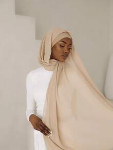 1 peça de bandana hijab de chiffon casual feminina