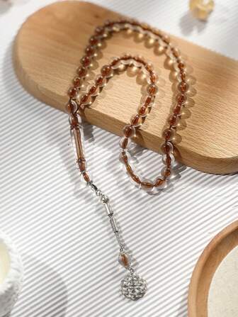 1 pièce Chapelet de prière pour le Ramadan, bracelet à perles acryliques à la mode pour les femmes. Pour le Ramadan, port quotidien
