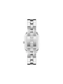 Anne Klein Women's Silver-tone Steel Bracelet Watch with Mother-of-pearl Dial Waterproof Watch for Ladies Small Cute Square Case Analog Watch with Adjustable Bracelet - 銀色2 - 查看 8