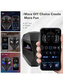 Mochila de motocicleta Gelrova Knight LED, maleta de estilo urbano de 48.26 cm de PVC, bolsa para laptop con carga USB, sin batería, ideal para salir - Gran maleta rígida para moto - Negro - Ver 3