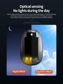 1/2/4pcs Solar Powered Wireless No Drill Truck Roof Lights, Solar Powered With Auto Sensor