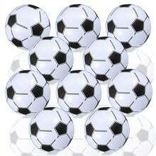 10 piezas/paquete Balones de fútbol inflables de 14.57 pulgadas para deportes acuáticos, balones de fútbol de playa, balones de fútbol para juegos al aire libre, balones de fútbol para decoración de fiestas de playa, ligeros y portátiles, artículos esenciales de playa, accesorios de playa, flotador de piscina - Multicolor - Ver 2