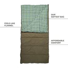 Teton Everyday Response Sleeping Bag For Adults And 3Season Sleeping Bags Stay Warm In Camping Weather Stuff Sack Included YFHL3 - +20FOlive&Stone - View 3