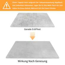 Sour Lemon Weicher Wohnzimmerteppich 200x300cm, glatter Kurzflor Teppich, rutschfeste Unterseite, moderner luxuriöser Dekorteppich für Schlafzimmer, Wohnzimmer und Bücherzimmer - Hellgrau - Übersicht 5