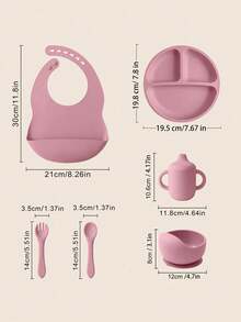 6 件个性化定制名字硅胶婴儿餐具防漏婴儿杯对比色盘子防水围兜便携式勺叉吸盘碗定制婴儿晚餐套装返校冬季礼物创意男孩女孩情人节,多功能,装饰,字母,时尚,现代,多彩,卡哇伊,可爱,可爱,休闲,定制,个性化,独特,定制,儿子,女儿