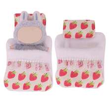 17cm (Schlafsack+Kissen), süße sitzende 1. und 2. Generation Puppenausstattung, Party Sammlerpuppen Zubehör, Puppensch lafsack, herzerwärmende Makronen, süße kleine Charakter Dekoration (ohne Puppen)