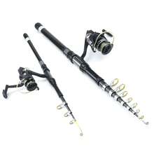 1.8m-3.6m Sea Fishing Rod Optional Reel Alloy Metal Handle Wheel Seat Carp Multifunction Telescopic Spinning Rod Reel Portable Travel Pole Fish Tackle - Multicolor - View 2