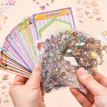 MINI Landscaping 2.0 Sticker Book, Girl 3D Miniature Sticker Book, Scene Collage, Handmade DIY Materials, 18 Sheets Per Book, 8 Sets Of Different Scenes, Small Gifts For Boys And Girls For Halloween And Christmas,School Supplies,Back To School