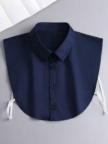 4 Pieces/1 Piece Unisex Solid Color Professional Versatile Pointed Collar Fake Collar Shirt Collar Suit Inner Collar Detachable Collar Fake Collar,The Fabric Is Made Of Soft Polyester Material. It Is Recommended That You Place It In A Ventilated Area For 1-3 Days To Dissipate The Odor Of The Material, Or Clean And Dry It Before Wearing It For A More Comfortable Fit. For Dress For Christmas Decor