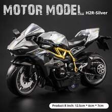1:18比例收藏版合金摩托车模型 - 川崎杜卡迪运动自行车仿真模型,礼物 - 生日礼物 - 毕业礼物 - 彩色 - 查看 8