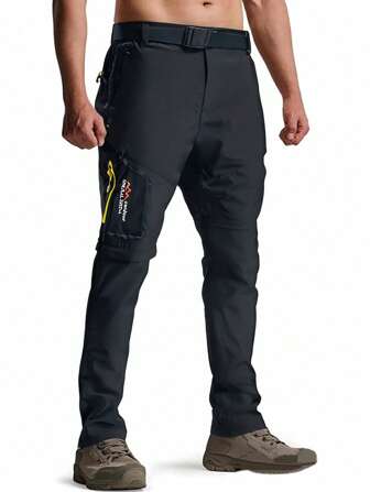 Men's Hiking Work Pants Quick Dry Convertible Lightweight Zip Off Fishing Travel Mountain Trousers Cargo Pant For Men For Summer&Spring