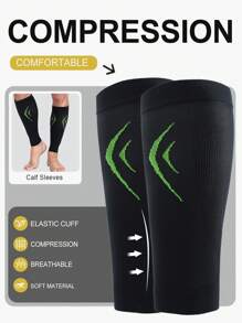 Comfortable Calf Compression Sleeve For Sports & Travel Breathable Footless Compression Socks For Unisex