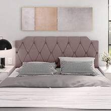 Kelly Upholstered Headboard For Double, Queen And King Beds – Wall Mounted, Modern Style, Comfort And Durability - Màu hồng gỉ - Xem 2