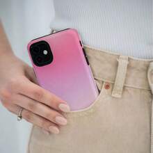 PINK AURA Mood Gradient Phone Case |  16/15/14/13/12 Pro Max MagSafe | Galaxy S24/S23/S22 Ultra | Pixel 7/8/9 | Slim Tough - trắng - Xem 4