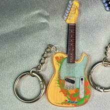 2025 - New Minimalist High-Quality Small Guitar Acrylic Keychain, Backpack Pendant Decoration, Suitable As Friend Gift, Party Favor, Perfect Gift, Birthday Gift