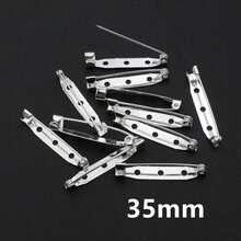 50 件 15-40 毫米胸针夹底座别针胸针设置空白底座适用于 DIY 珠宝制作用品 - brooch base - 查看 20