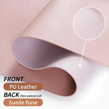 Super Large Mouse Pad, Writing Pad Office Desk Pad, Desk Mat, Waterproof PU Leather + Non-Slip Velvet Surface 35.4" X 16.9" (Pink), Multiple Size Options, Gaming Desk Pad, Desk Protector, Various Colors, Office, Student, Princess Style Pink, Pink, Sky Blue, Study Desk, Long Desk Pad, Home Decor Pad, Scratch Resistant Anti-Glare Leather Coffee Table Mat, Laptop Protective Pad, Waterproof Reusable And Easy-To-Clean, Office Supplies, Study Home Goods,School Supplies,Back To School Gaming Mouse Pad Desk Accessories Office Desk Accessories Mousepad Mouse Pad For Desk - Multicolor - View 3