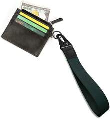 Universal Wrist Key Lanyard| Hands-Free Anti-Loss Strap, Adjustable & Unisex For Sports, Work & Outdoors - 墨綠色 - 查看 5
