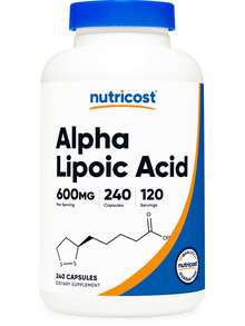 Nutricost Alpha Lipoic Acid 600mg Per Serving, 240 Capsules - Gluten Free, Vegetarian Capsules, Soy Free & Non-GMO | Alpha Lipoic Acid, Antioxidant, Non-GMO, Gluten Free, Vegetarian, Soy Free, Capsules, Premium Quality, R-Alpha Lipoic Acid, Dietary Supplement, Wellness - 其他 - 查看 1