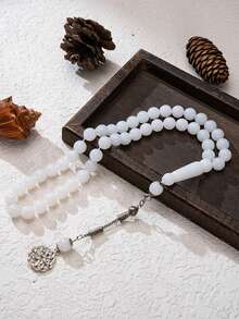 45 piezas de cuentas de oración musulmanas/Tasbih de 10 mm de acrílico con borlas, decoración del hogar - Multicolor - Ver 11