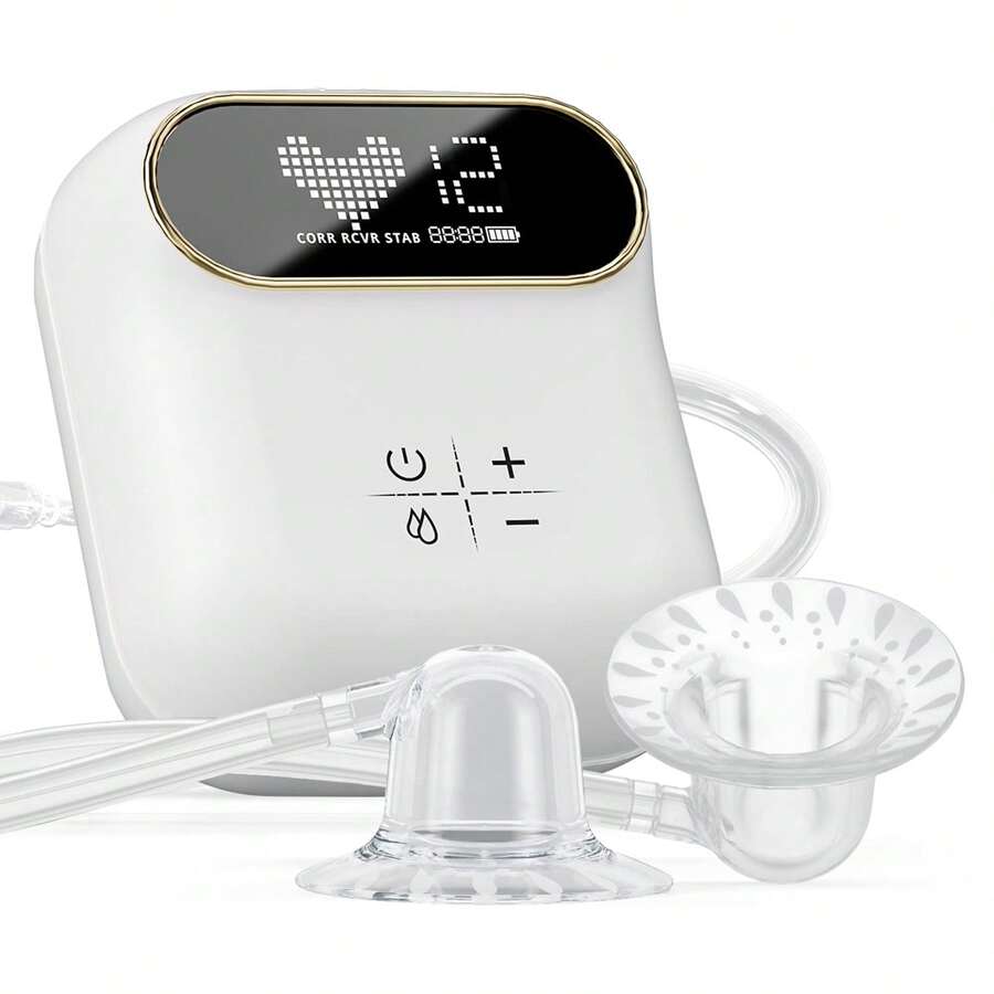 Electric Nipple Corrector For Flat Or Inverted Nipples Rechargeable Nipple Puller With 12 Gears - 白色 - 查看 1