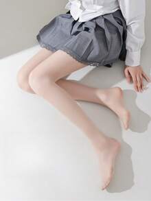 1pc Women's Casual Versatile Leggings Pantyhose - Apricot - View 3