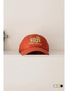 1 pieza Gorra de béisbol con bordado de letra, estilo primavera y verano para hombres y mujeres, tamaño de cabeza grande versátil, ala ancha para protección solar y estilización del rostro - Multicolor - Ver 10