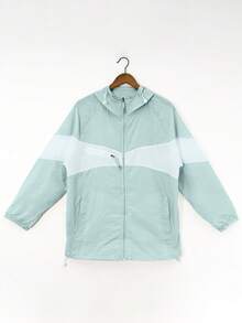 Women Sunscreen Jacket, Summer Thin Breathable Loose Couple Sun Protection Clothing - Green - View 2