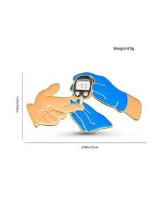 1個可愛的IV注射器胸針，激光護理胸章醫療掛繩包胸針背包徽章配件珠寶禮物，適用於護士畢業生學生