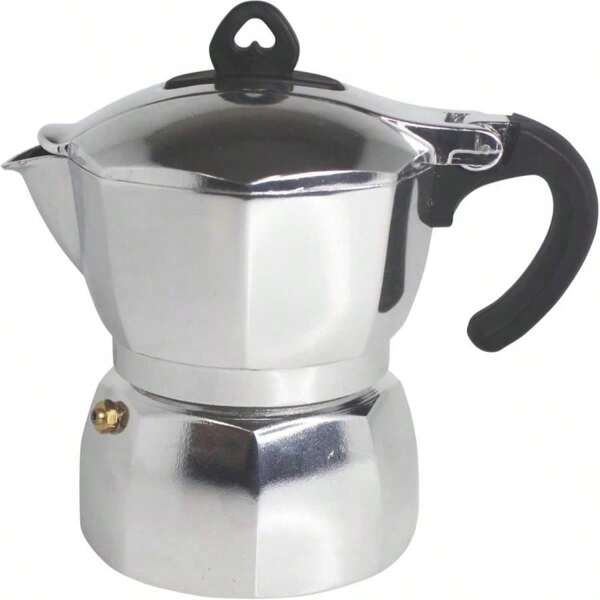 IMUSA USA B120-42V Aluminum Espresso Stovetop Coffeemaker 3-Cup, Silver (Pack Of 1)