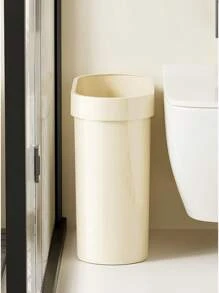 1pc High-Quality Bathroom Trash Can, Large Capacity Waste Bin With Fixing Clamp For Narrow Spaces